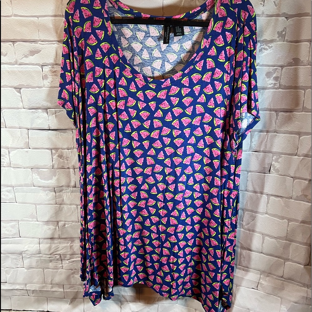 Watermelon Sharkbite Hem Top